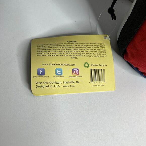 Wise Owl Outfitters Hammock Double Owl Limited Edition Collectible Portable Camp - Picture 4 of 5